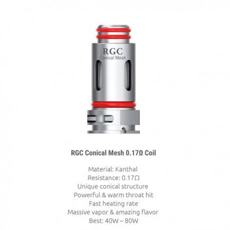 5x Résistances RPM80 RGC Coil / Smoktech