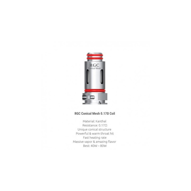 5x Résistances RPM80 RGC Coil / Smoktech