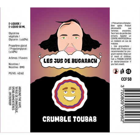 E-liquide Crumble Toubab / Les Jus de Bugarach