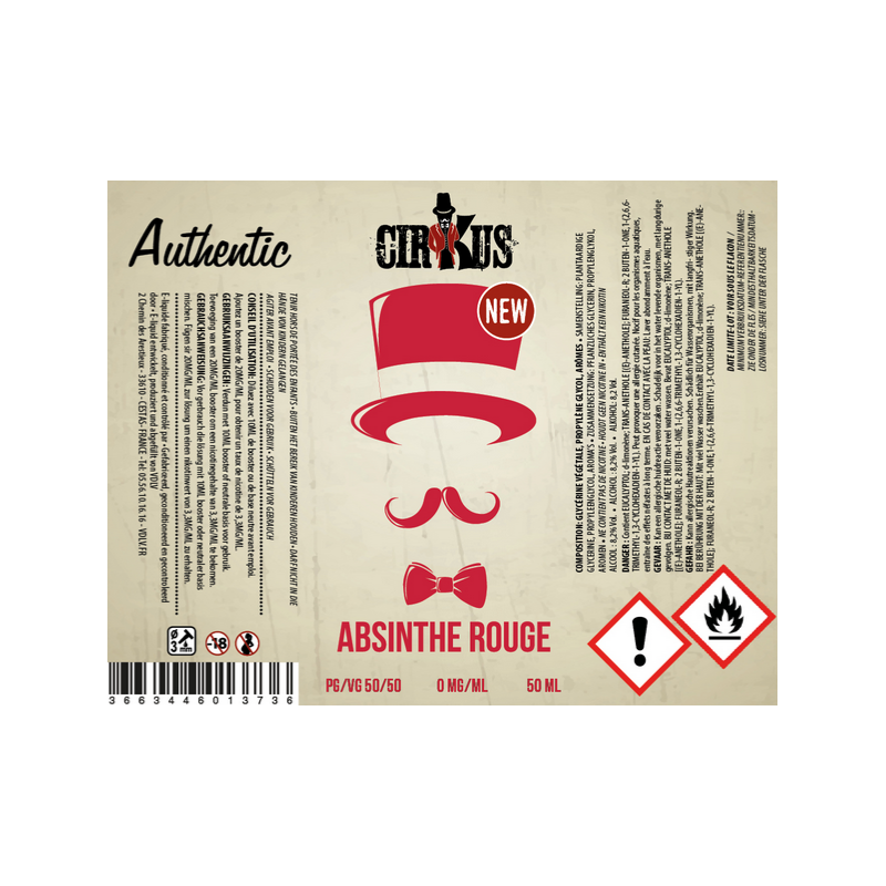 E-liquide Absinthe Rouge / Cirkus
