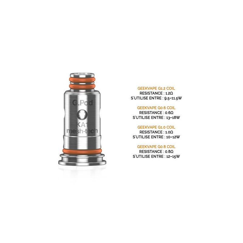 5x Résistances G Coil / Geekvape