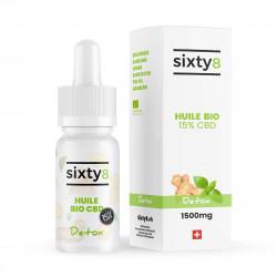 Huiles CBD aromatisées Detox (10ml) / Sixty 8