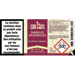 Mangue Framboise Sel de Nicotine / Cirkus