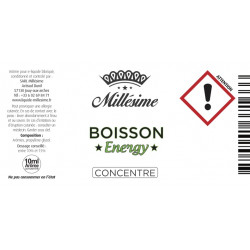 Concentré Boisson Energy / Millésime
