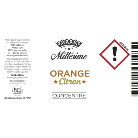 Concentré Orange Citron / Millesime