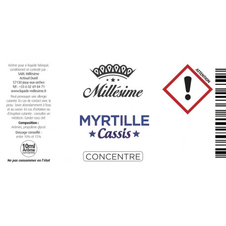 Concentré Myrtille Cassis / Millesime