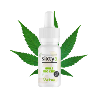 Huiles CBD aromatisées Detox (10ml) / Sixty 8