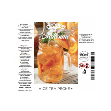Ice Tea Pêche 50ML - Millésime