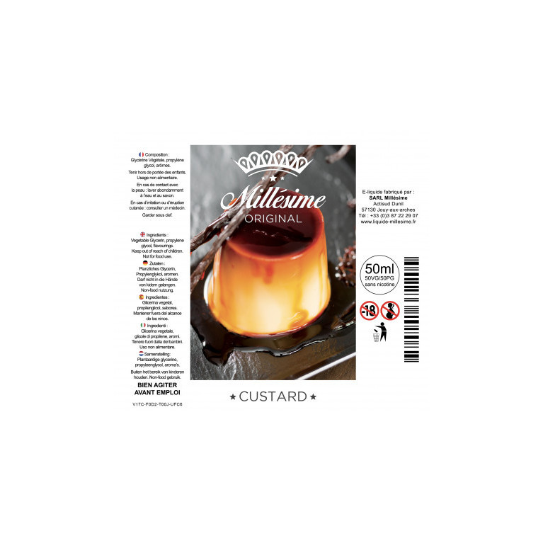 Eliquide Custard / Millésime