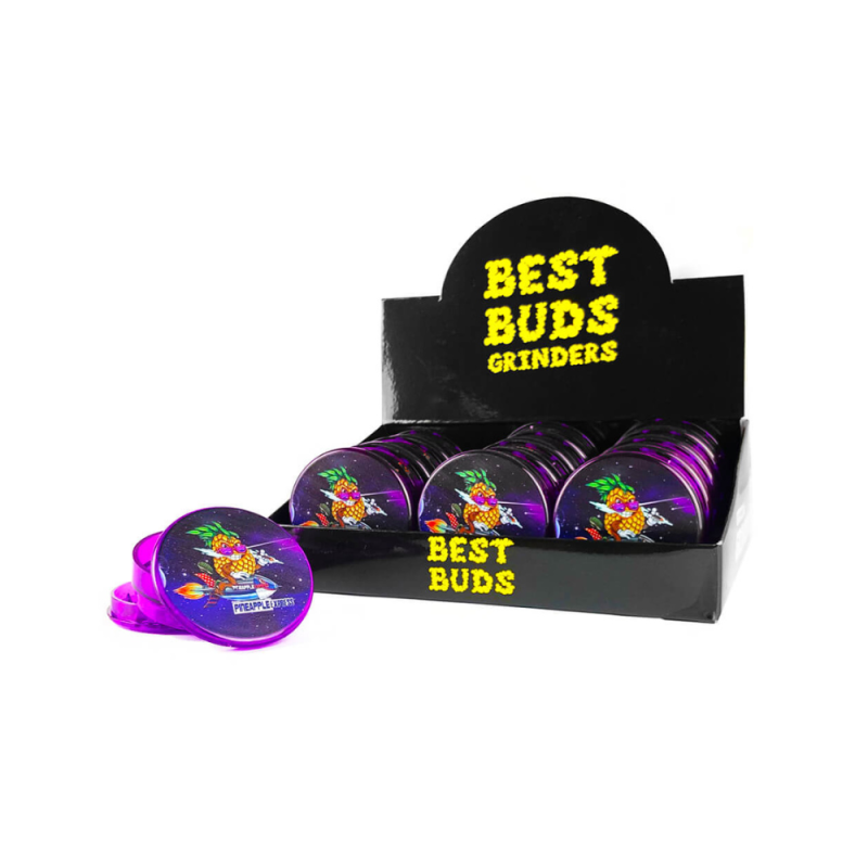 Grinder Plastique Pineapple Express 3 Parties – 50mm / Best Buds