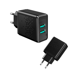 Chargeur Secteur - 2 USB max 2.4A 5V