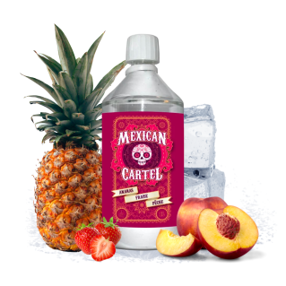 Eliquide Ananas Fraise Pêche 1000ml / Mexican Cartel