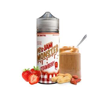 Eliquide PB & Strawberry 100ml - PB & Jam Monster / Monster Vape Labs