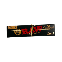 Feuilles King Size Slim + Tips Classic Black Connoisseur / RAW
