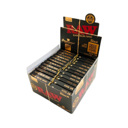 Feuilles King Size Slim + Tips Classic Black Connoisseur / RAW