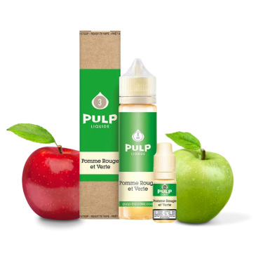 Eliquide Pomme Rouge et Verte 60 ml / PULP