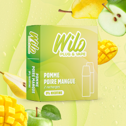 2x Recharges Pomme Poire Mangue / Wilo