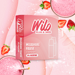 2x recharges Milkshake Fraise / Wilo