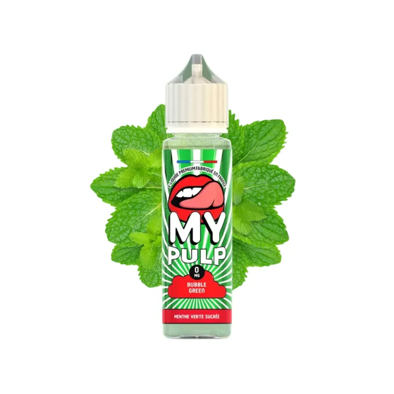 Bubble Green 50ml My Pulp | Eliquide Bubble Gum Menthe Verte