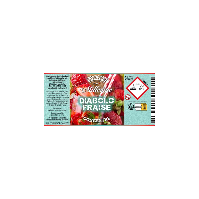 Concentré Diabolo Fraise / Millesime