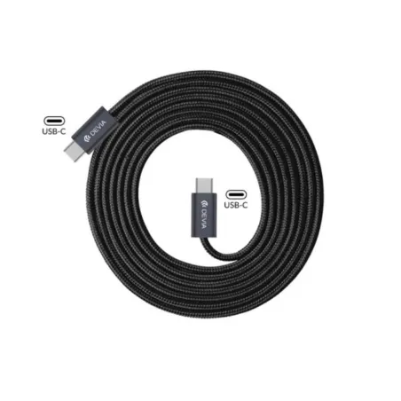 Câble USB-C à USB-C 2m 240W – Devia | Around The Vape