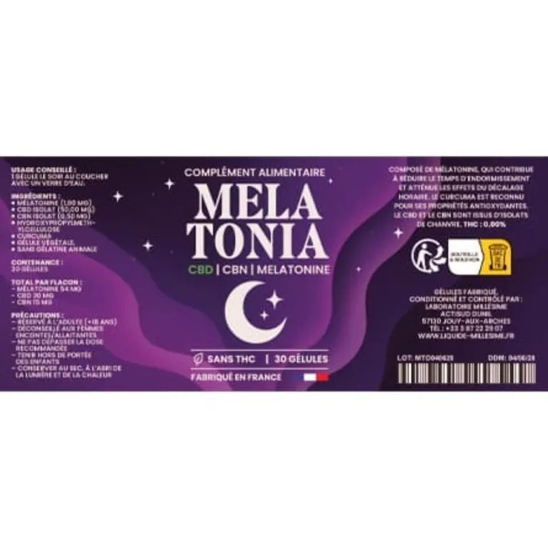 Gélules Mélatonia / Millésime Gélules Mélatonia / Millésime
