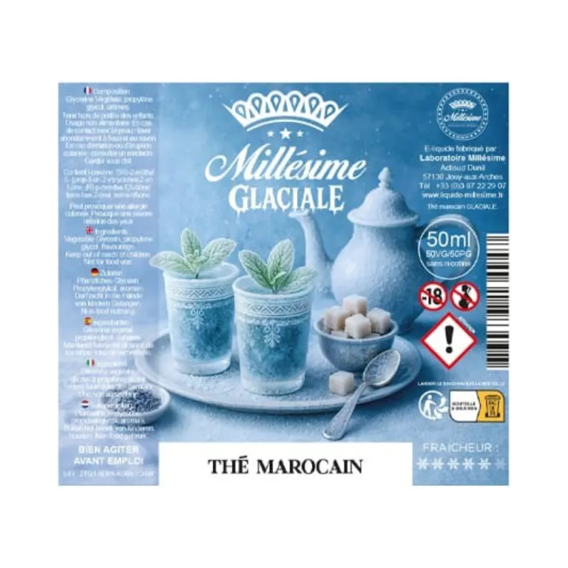 Eliquide Thé Marocain - Glaciale / Millésime