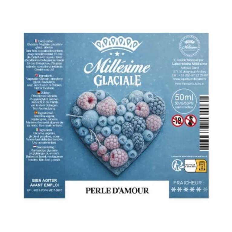 Eliquide Perle d'Amour - Glaciale / Millésime Eliquide Perle d'Amour - Glaciale / Millésime