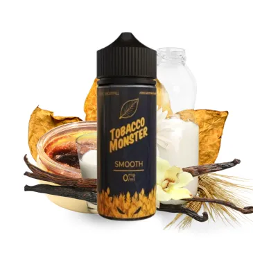 Smooth de Tobacco Monster : un classic blond doux rehaussé d’une crème espagnole onctueuse. 100 ml – 25/75 – USA – Sans nicotine