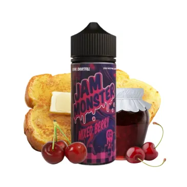 Eliquide Black Cherry 0mg Jam Monster / Monster Vape Labs