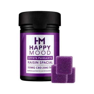 10x Gummies Raisin Spatial 25mg / HAPPY MOOD