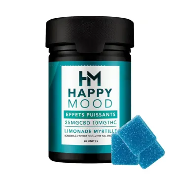 20x Gummies Bleu CBD 25/10mg / HAPPY MOOD