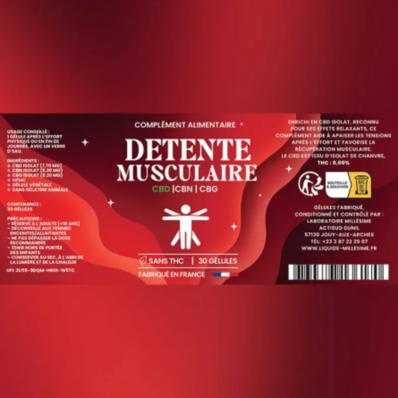 Gélules Détente Musculaire / Millésime