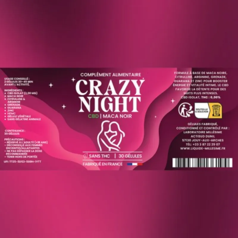 Gélules Crazy Night / Millésime