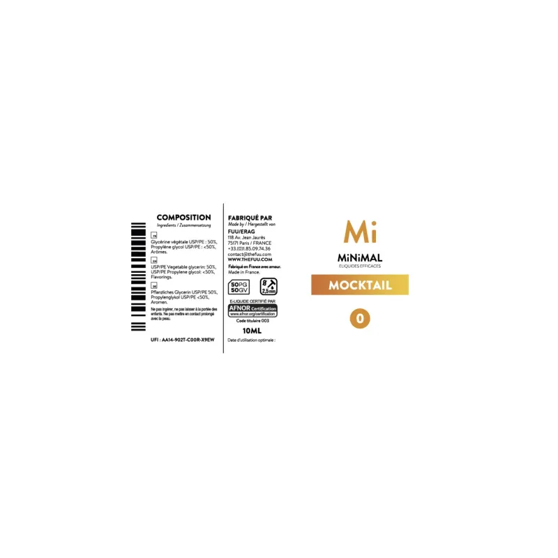 Eliquide Mocktail MiNiMAL / The Fuu