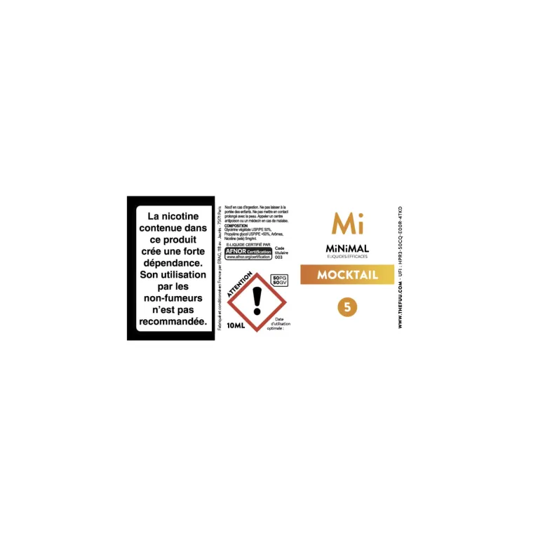 Eliquide Mocktail MiNiMAL / The Fuu Eliquide Mocktail MiNiMAL / The Fuu