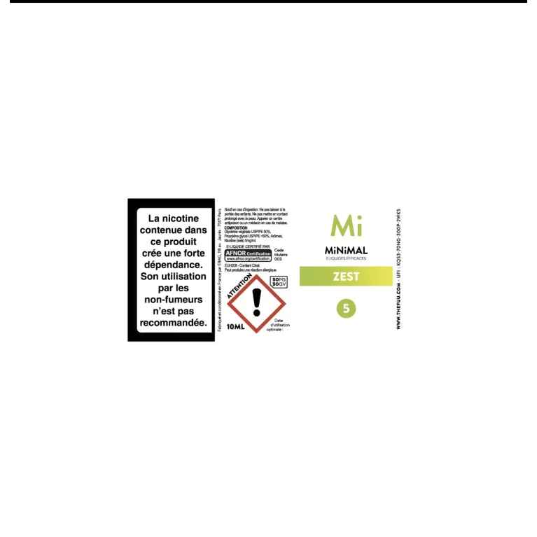 Eliquide Zest MiNiMAL / The Fuu Eliquide Zest MiNiMAL / The Fuu