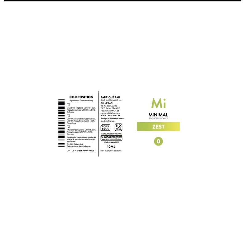 Eliquide Zest MiNiMAL / The Fuu