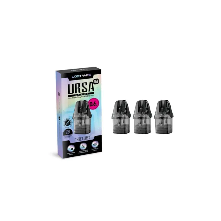 3X Cartouches Ursa Nano V3 / Lost Vape 3X Cartouches Ursa Nano V3 / Lost Vape