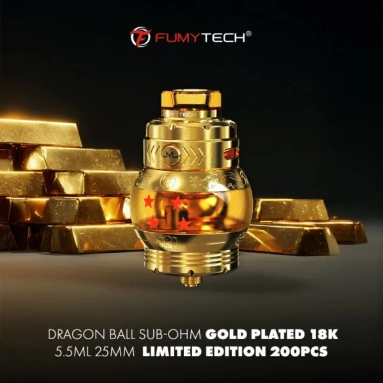 Clearomiseur Dragon Ball Sub-Ohm Gold Plated 18K Limited Edition / Fumytech
