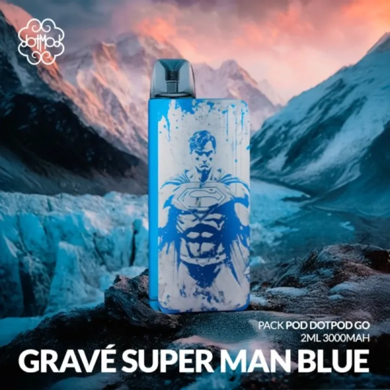 Pack Pod dotPod Go Super Man Blue - Edition Gravée / Dotmod