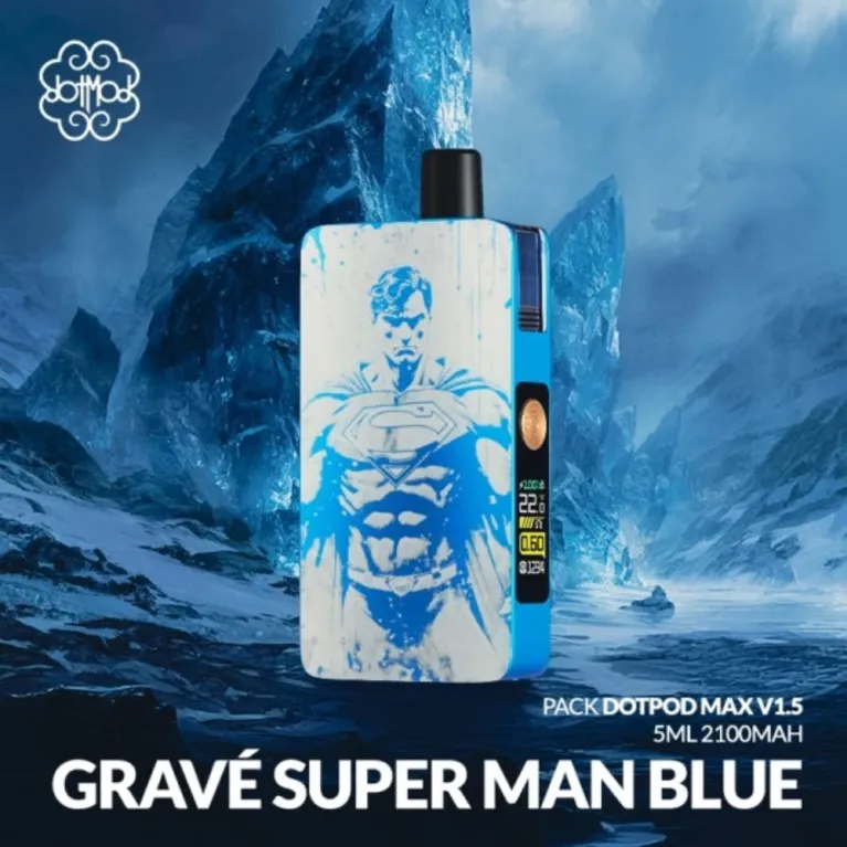 Pack DotPod Max V1.5 Super Man Blue - Edition Gravée / Dotmod Pack DotPod Max V1.5 Super Man Blue - Edition Gravée / Dotmod