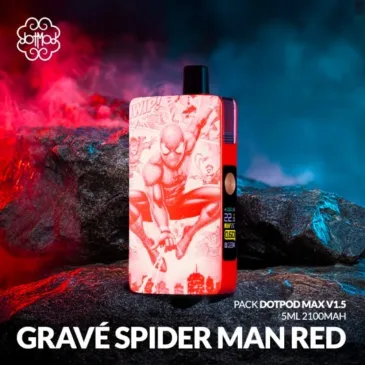 Pack DotPod Max V1.5 Spider Man Red - Edition Gravée / Dotmod