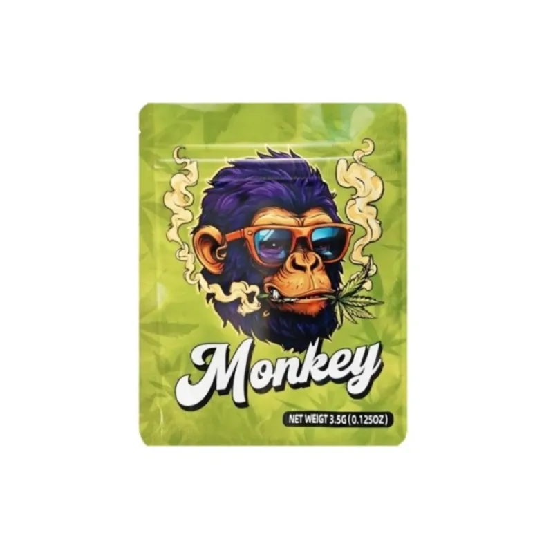 Pochette Fermeture Pression Gorilla & Monkey 12,5 × 9,5 cm – Étanche et résistante