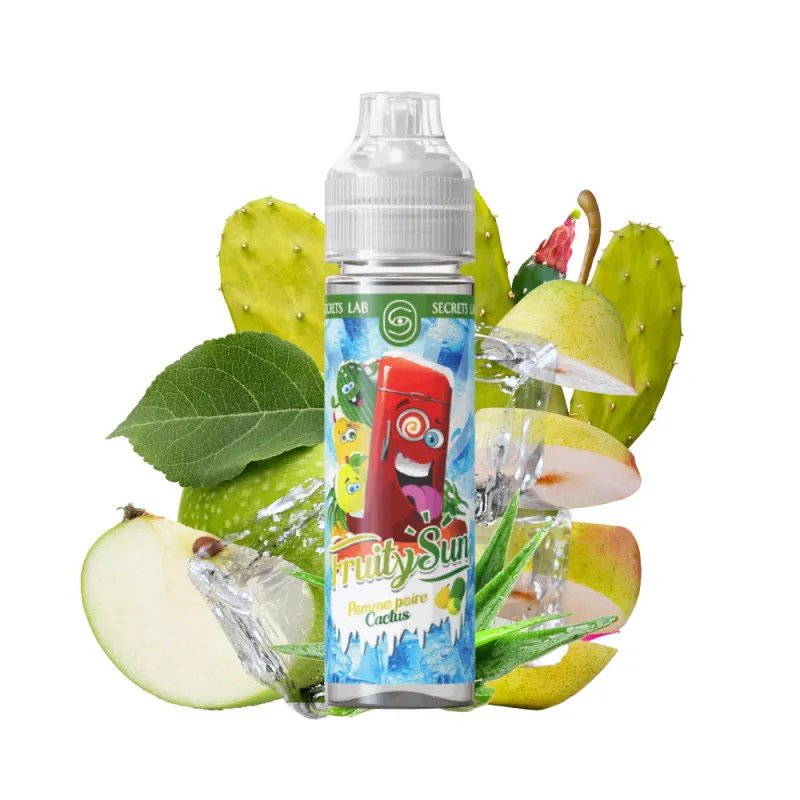 Eliquide Pomme Poire Cactus Frais - Fruity Sun / Secret's Lab