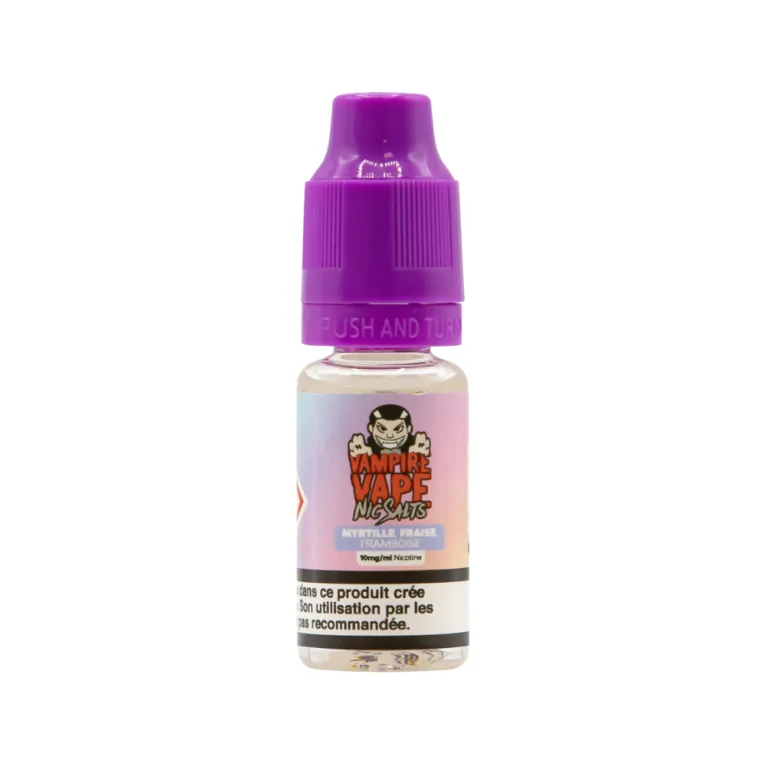Eliquide Myrtille Fraise Framboise Nic Salt / Vampire Vape