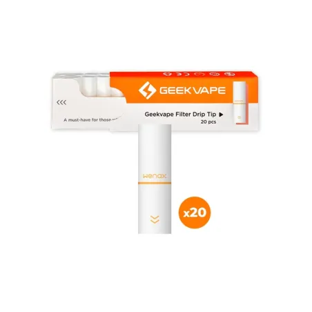 Filtres Papier Wenax M1 (20pcs) White Geekvape | Around The Vape