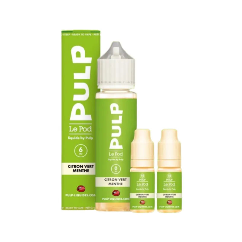 Pack 60ml Citron Vert Menthe / Pulp
