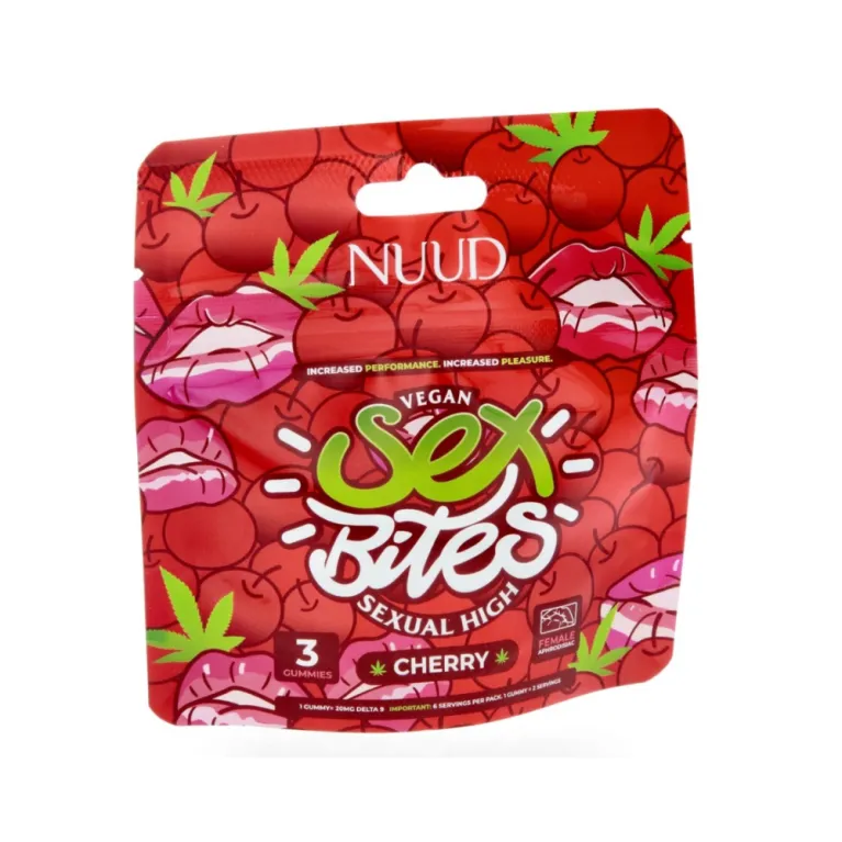 Gummies Nuud Sex Bites Cerise / Delta-9