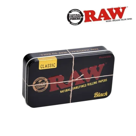 Boîte métal – Black – RAW | Around The Vape